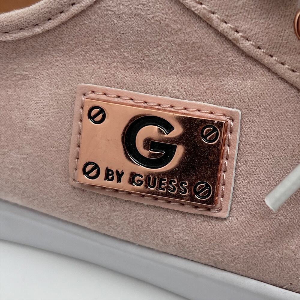 G by Guess Rose Gold Pink Mallory Glittered Sneakers Shoes Size 9.5 - Picture 2 of 8